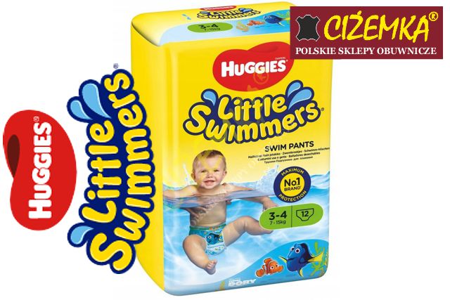 majteczki do pływania huggies little swimmers rozmiar 3-4