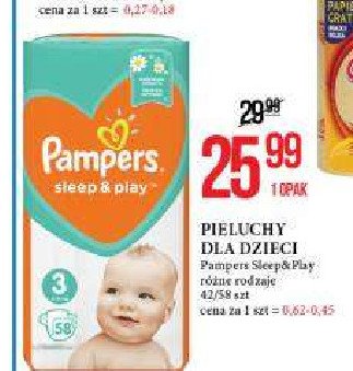 tanie pieluszki pampers sleep and play 4