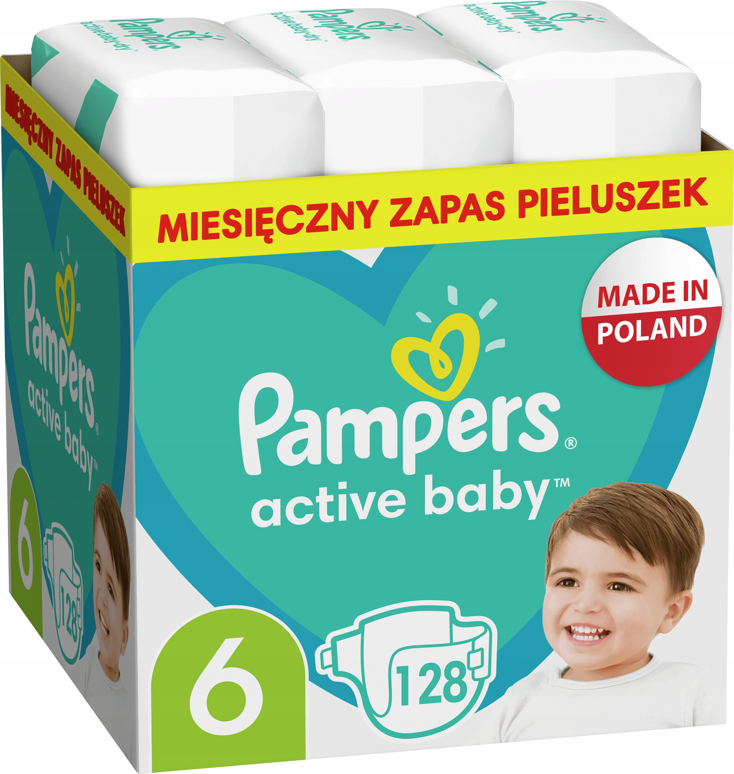 pampers od 6-12 ile sztuk w paczce