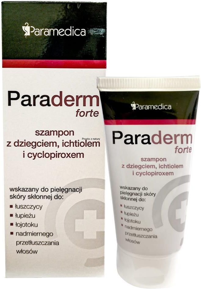 paraderm szampon z dziegciem 150g skład