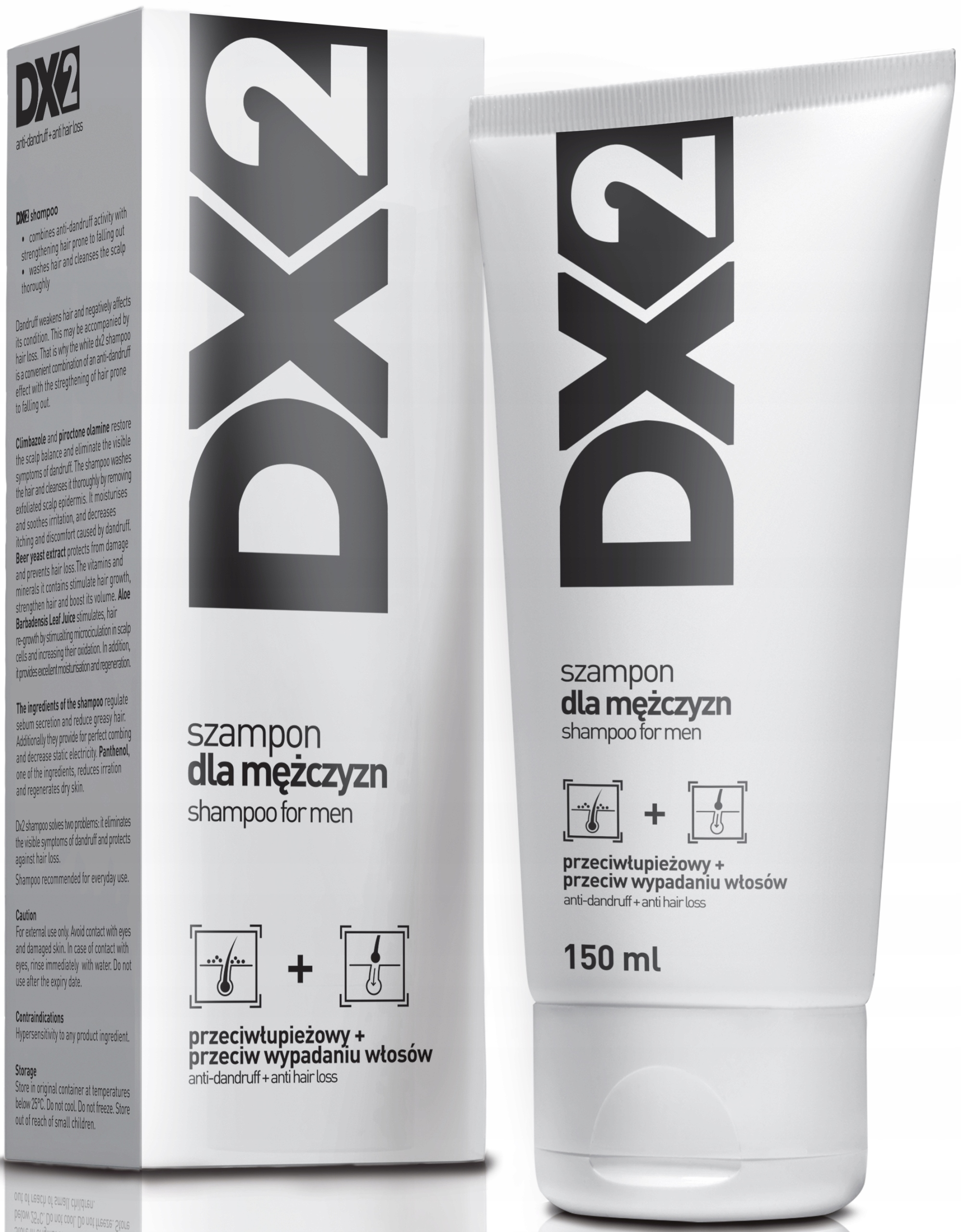 dx2 szampon do włosów skłonnych do wypadania dla mężczyzn 150ml