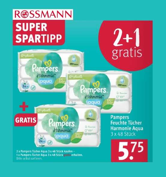 rossmann aqua pure pampers