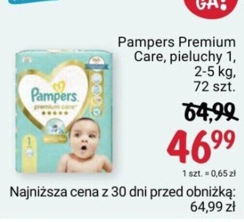 pieluszki pampers 64 szt promocja w rossmanie