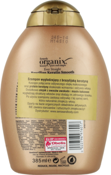 organix brazilian keratin smooth szampon wygładzający z brazylijską keratyną