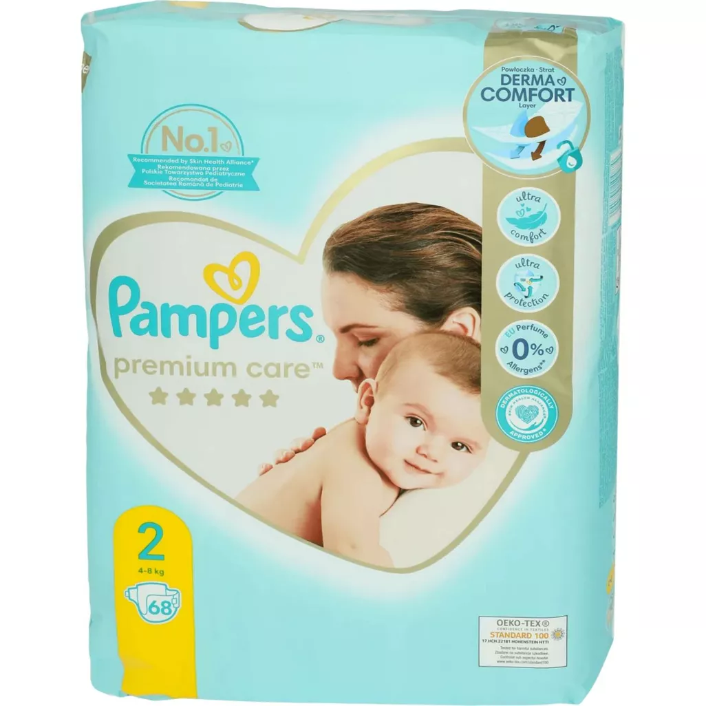 pieluchy pampers premium care 4-8kg