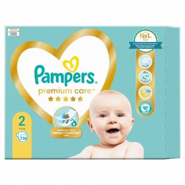 pieluchy pampers premium care 4-8kg