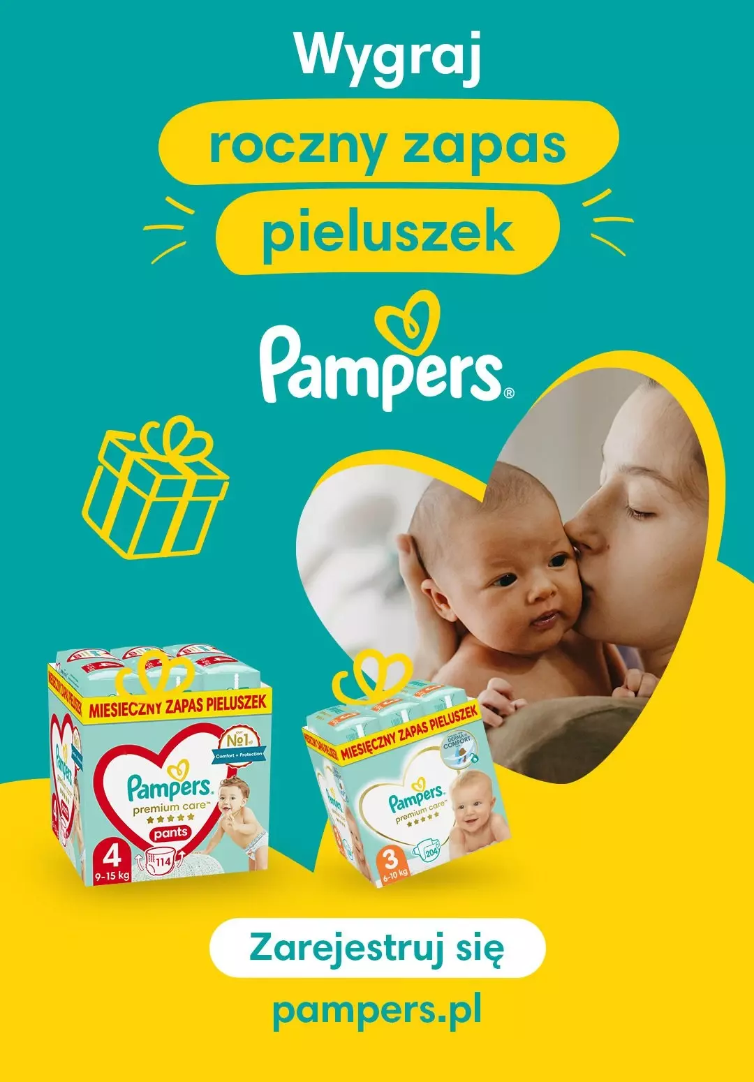 wygraj roczny zapas pieluszek pampers