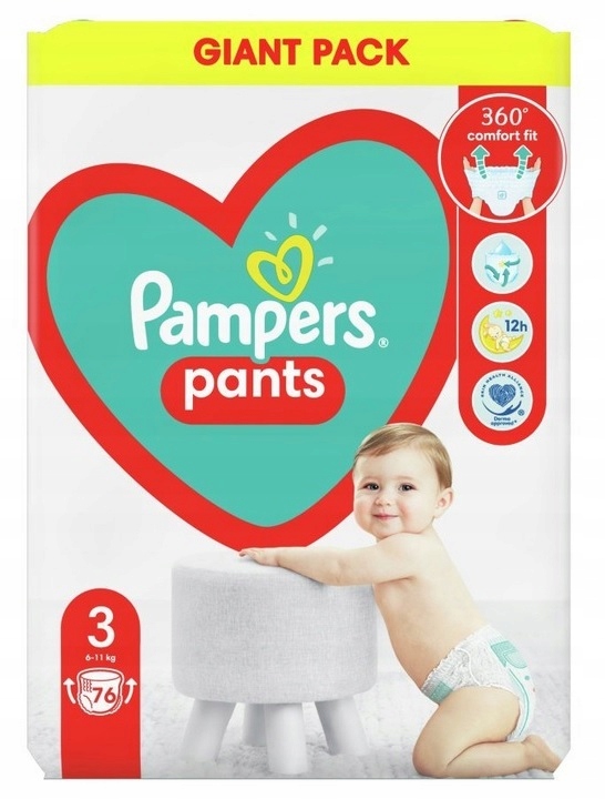 pampers 76 szt