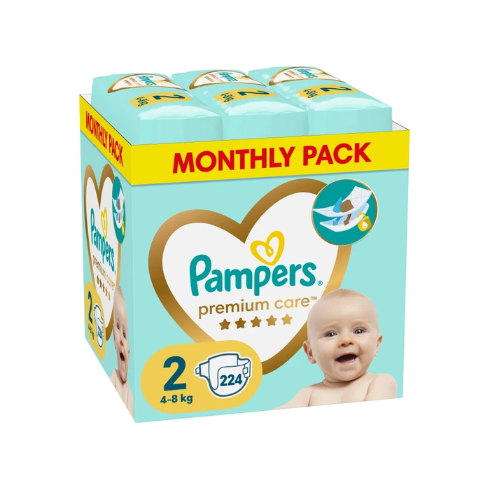 pampers premium care 2 monthly pack
