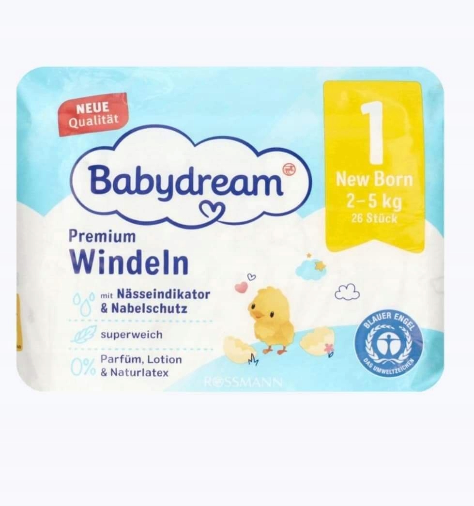 babydream pieluszki jednorazowe newborn