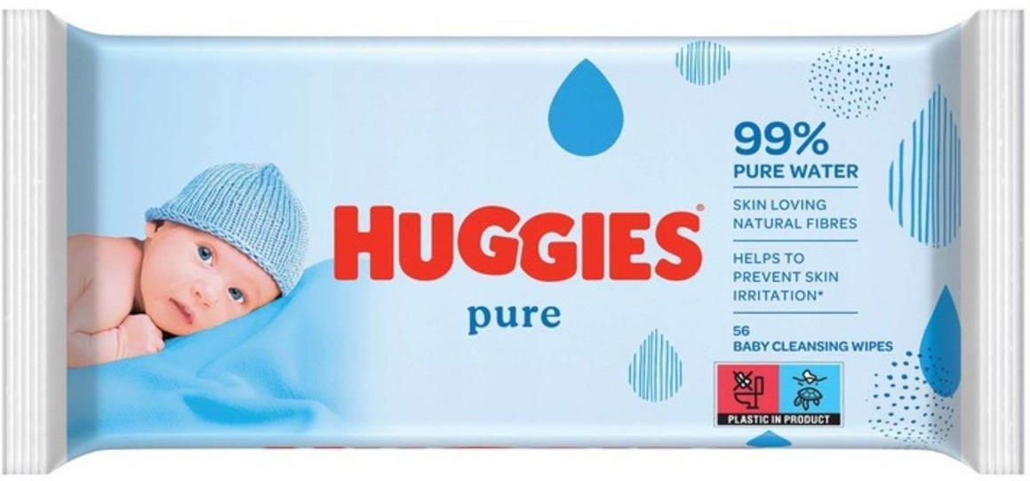 chusteczki huggies nawilzane pure cena