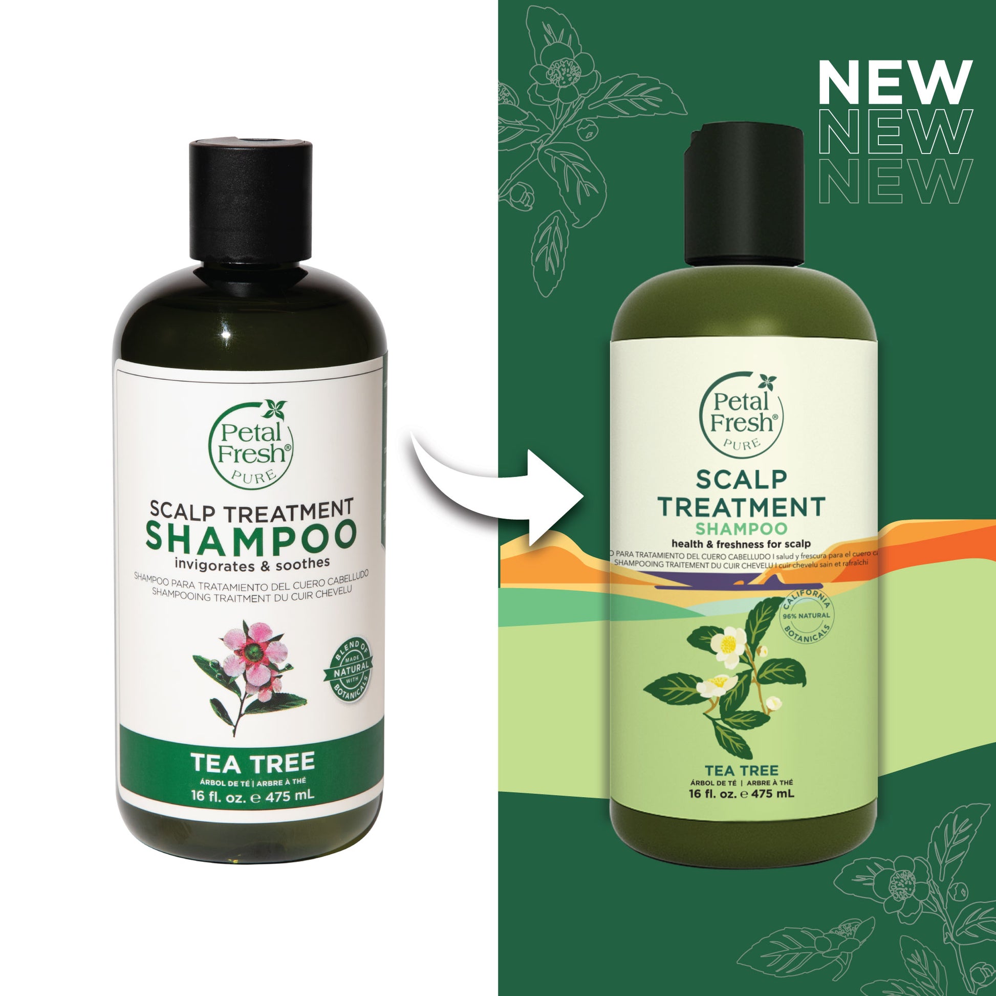 szampon petal fresh tea tree