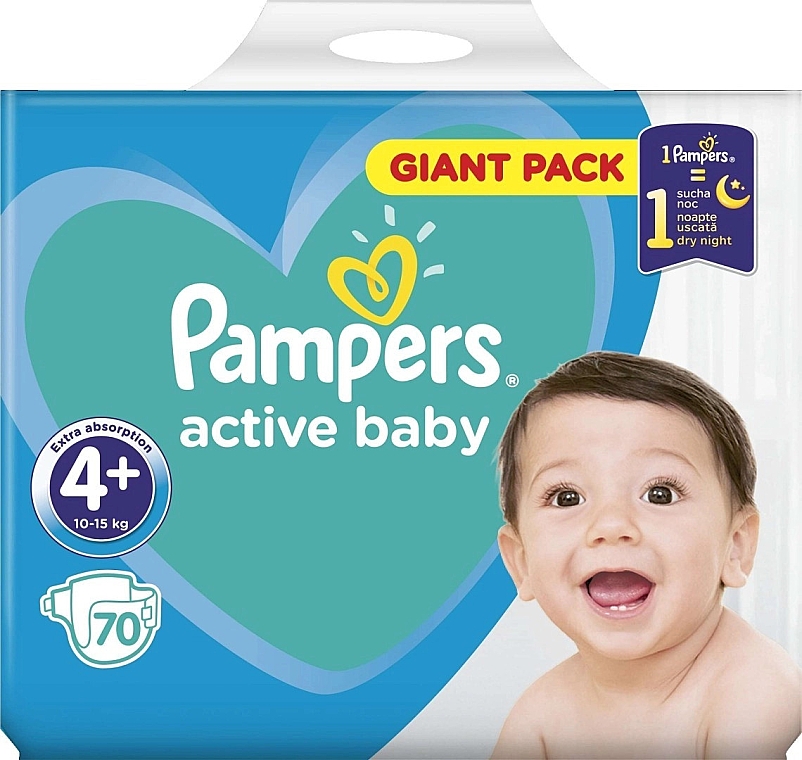 pieluchy pampers active baby 4 13szt