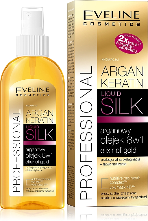 eveline argan silk szampon keratynowy z jedwabiem 8w1