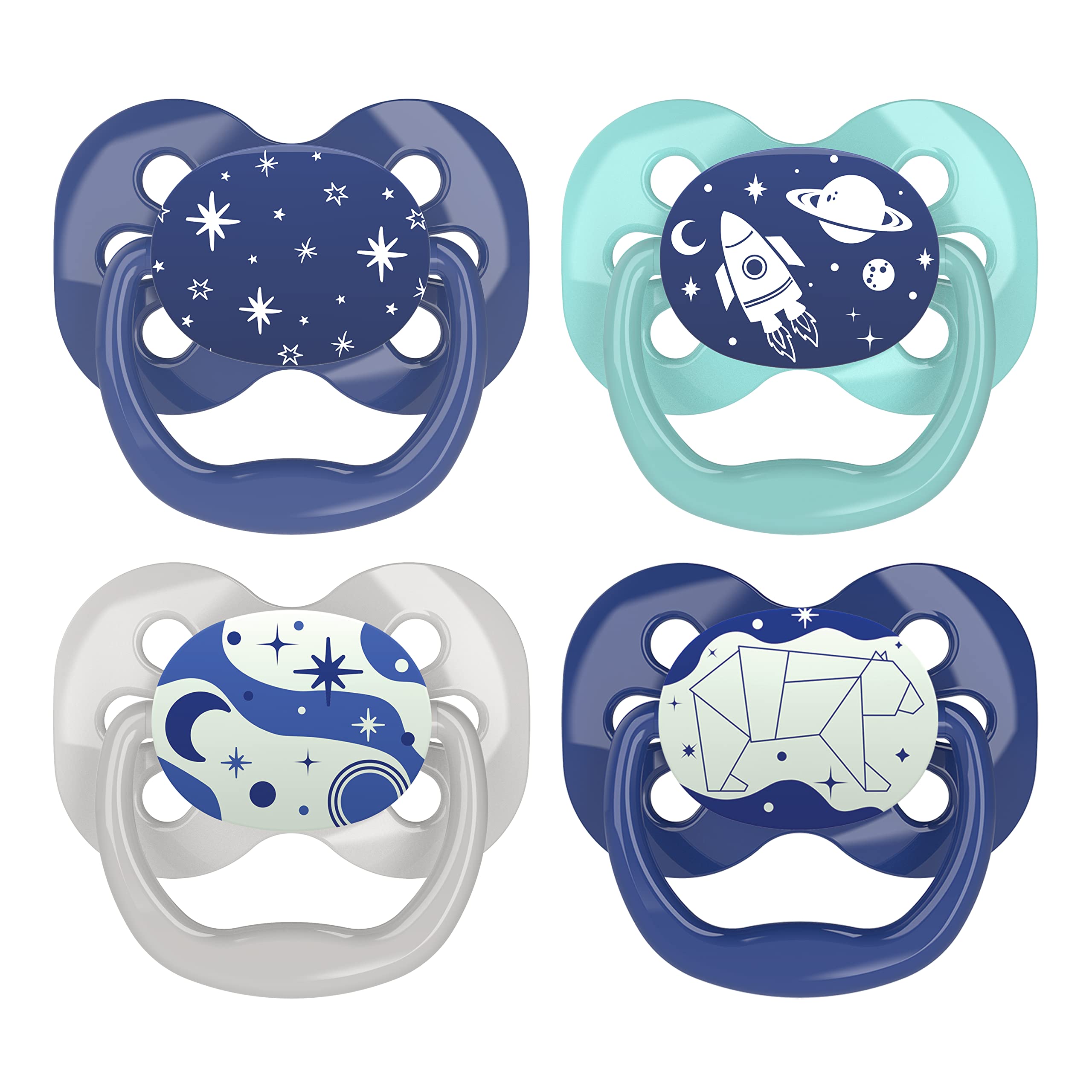 Dr.Browns PA12003 Glow in the dark silicone pacifier 0-6m.