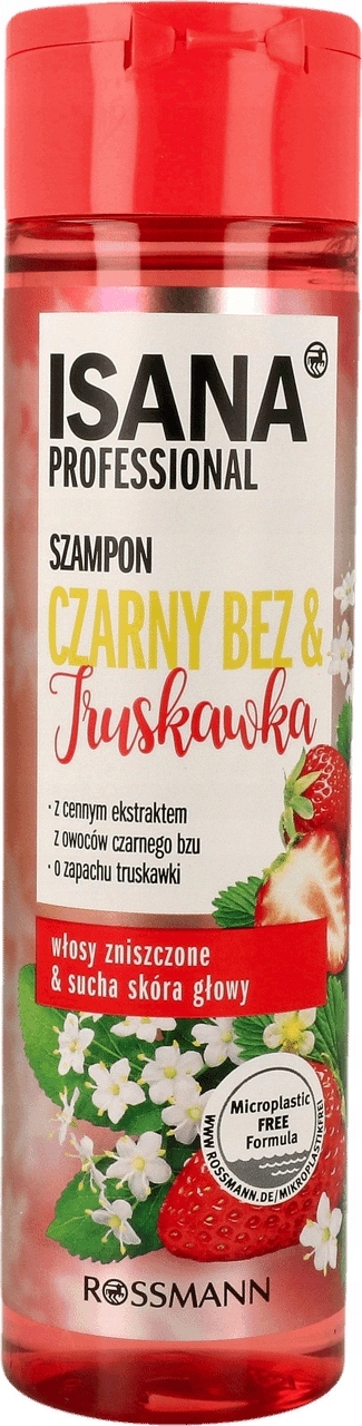 isana professional szampon do włosów połysk koloru czerwonego