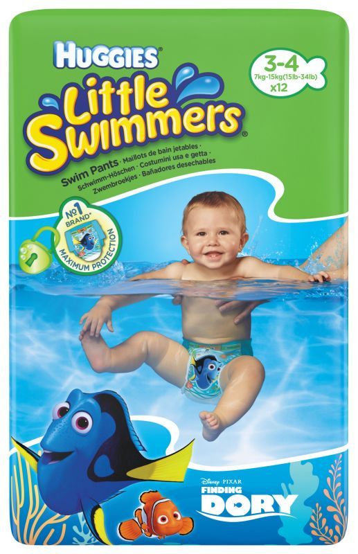 majteczki do pływania huggies little swimmers rozmiar 3-4