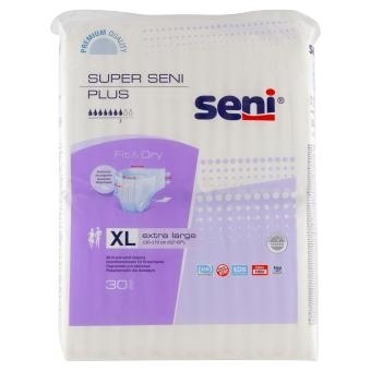 seni super pieluchomajtki extra large 30 szt