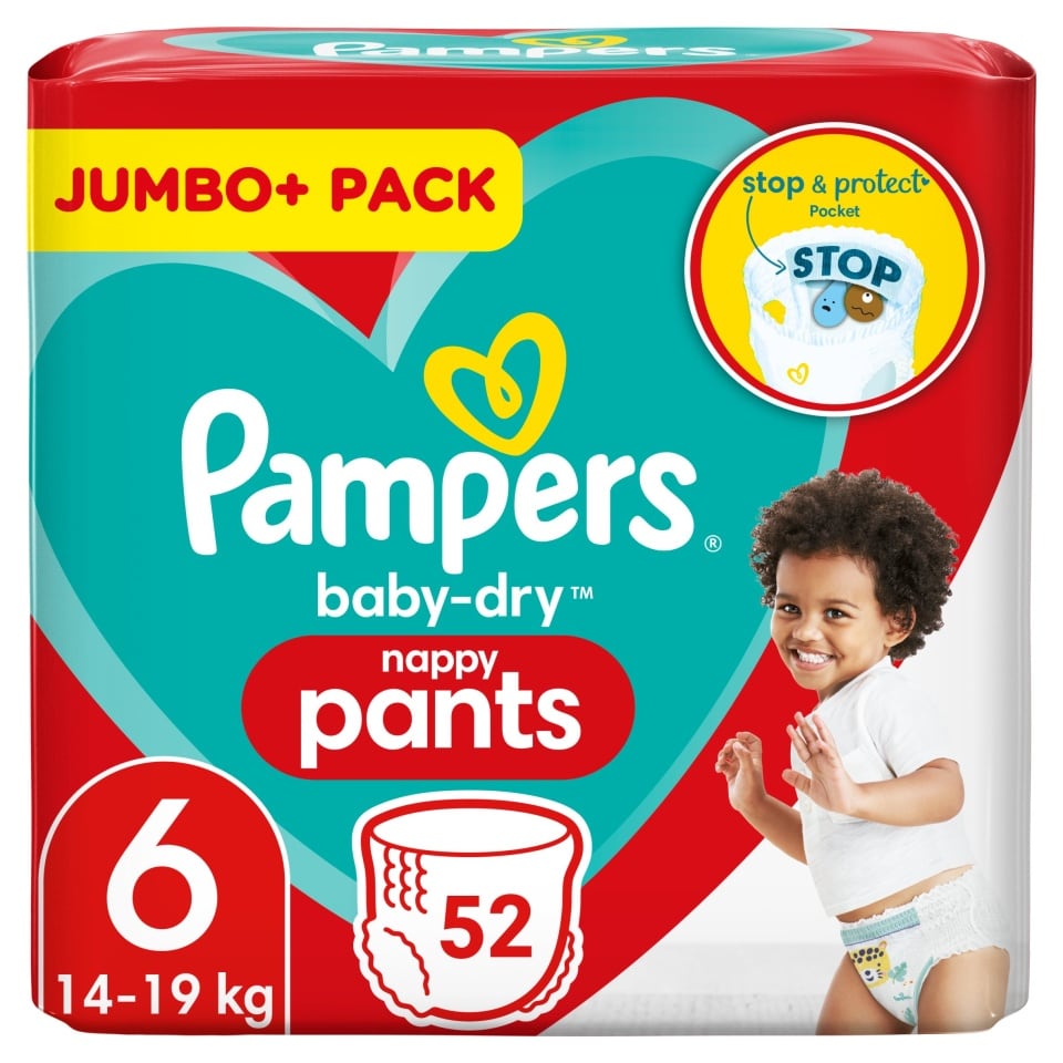 pieluchomajtki pampers 6 tesco