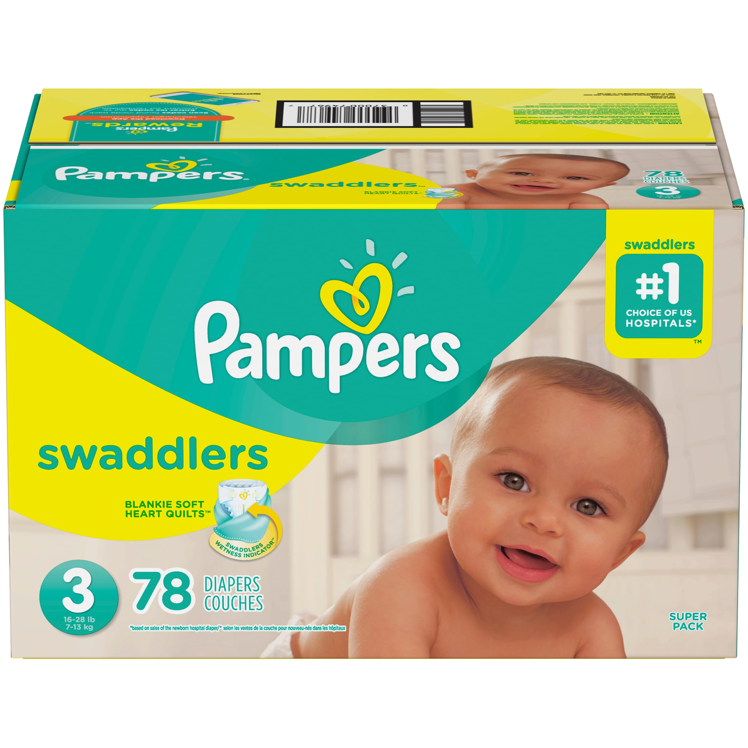 pampers swaddlers jumbo pack size 3