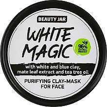 Beauty Jar White Magic oczyszczająca maseczka glinkowa do twarzy 125g