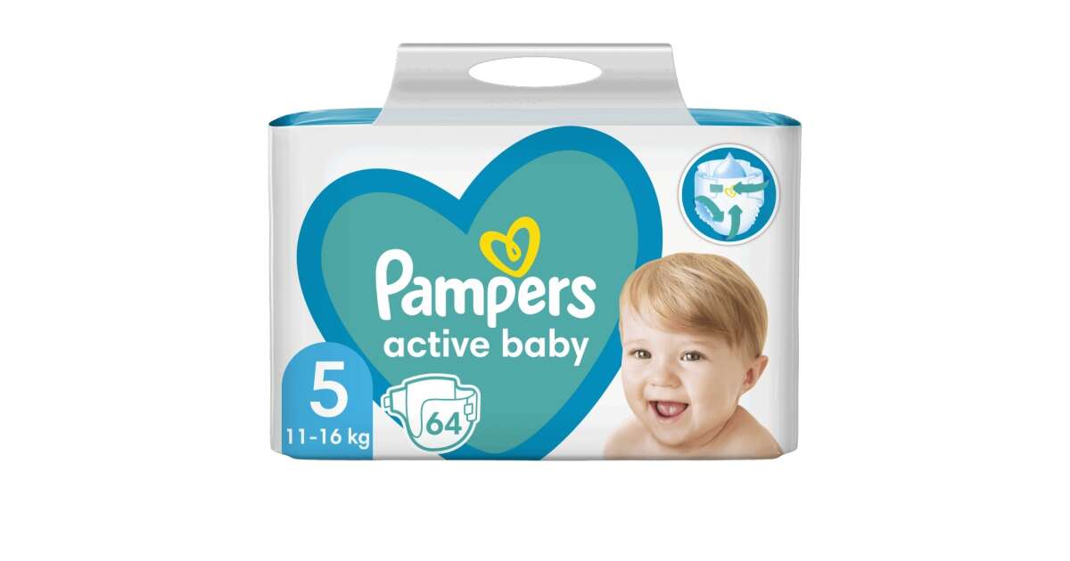 pampers 5 active baby mega pack