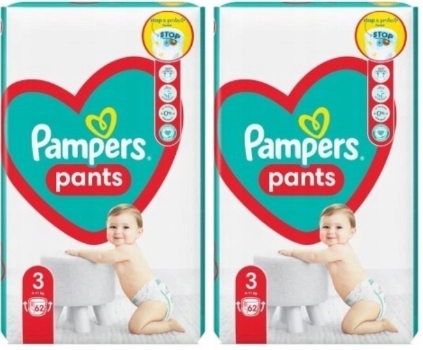 pampers 124 szt 3