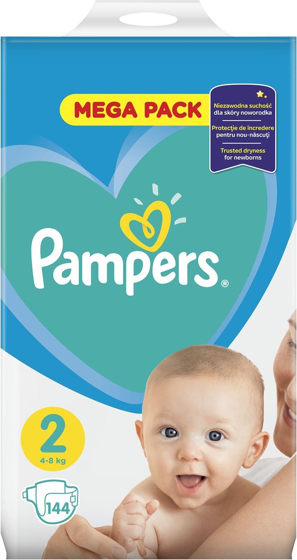 pampers 2 mega pack 144 sztuki