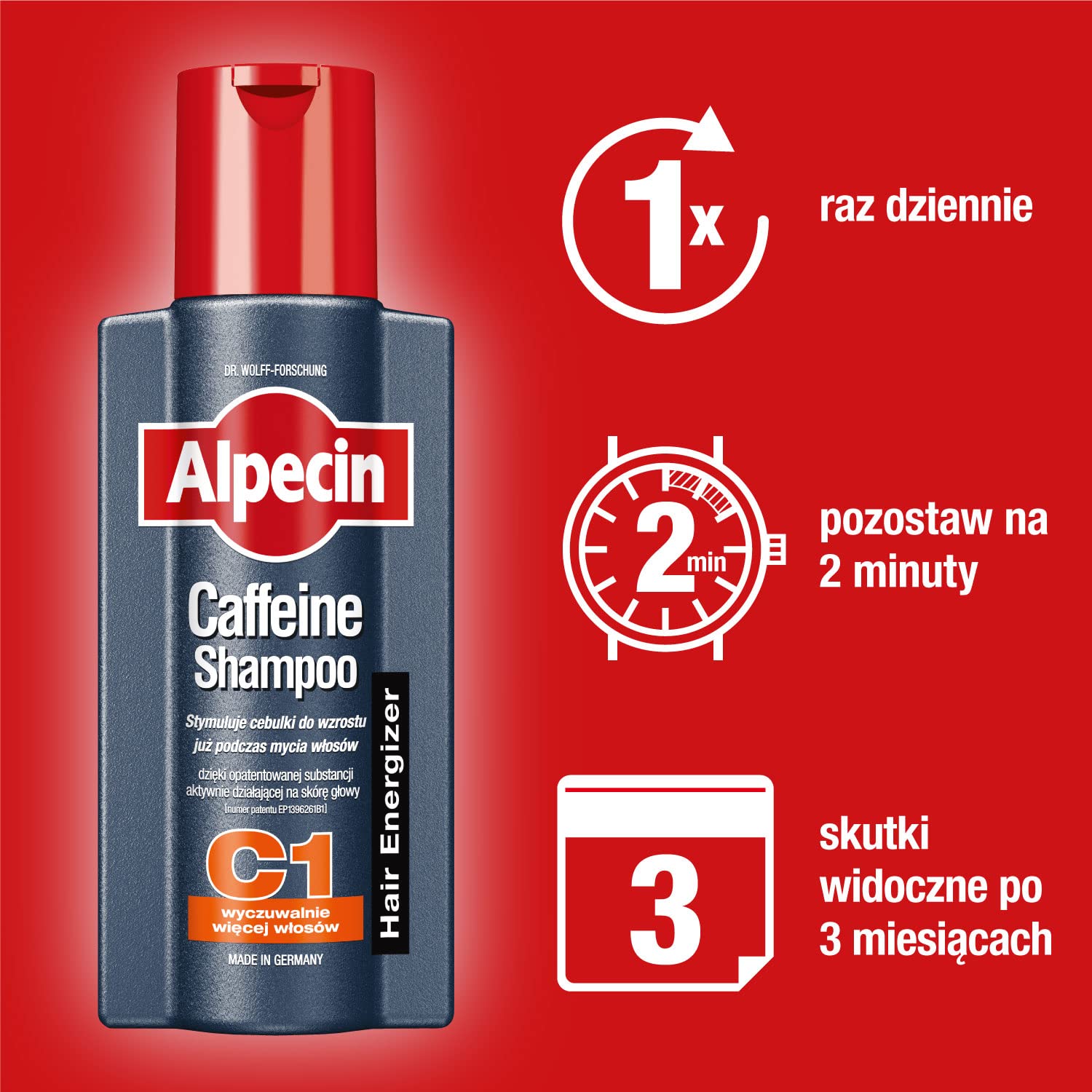 alpecin caffeine shampoo szampon do włosów stymulujący cebulki do wzrostu