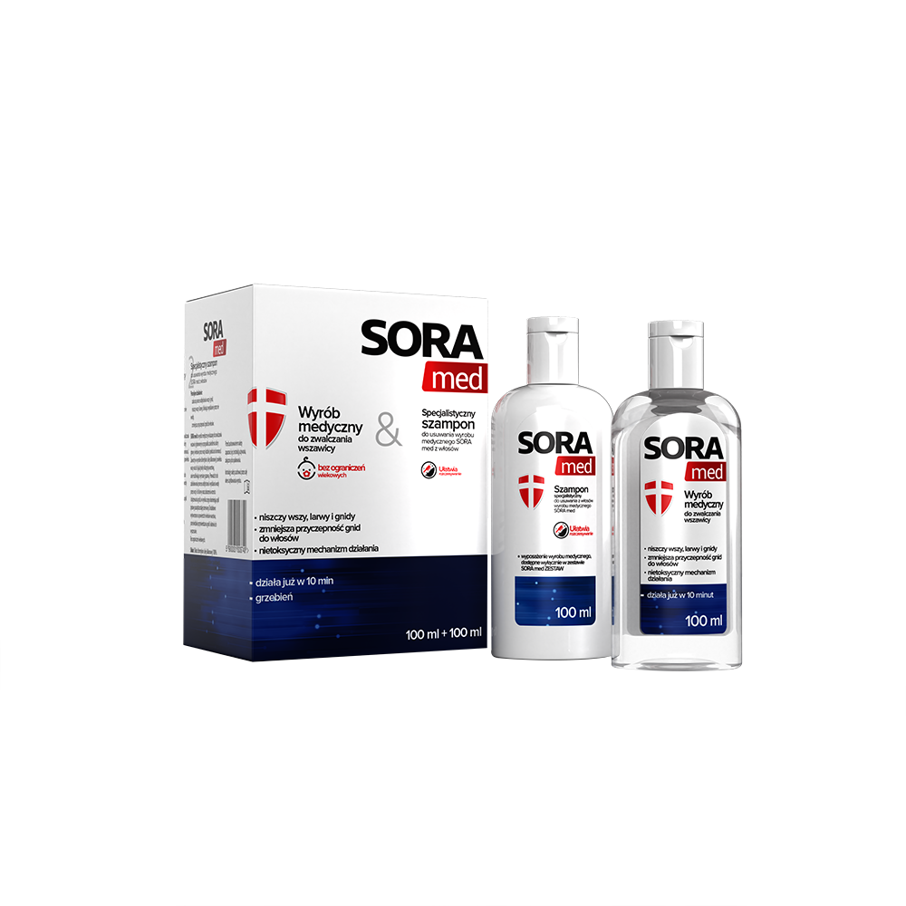 sora płyn szampon wszawica 100 100ml cena