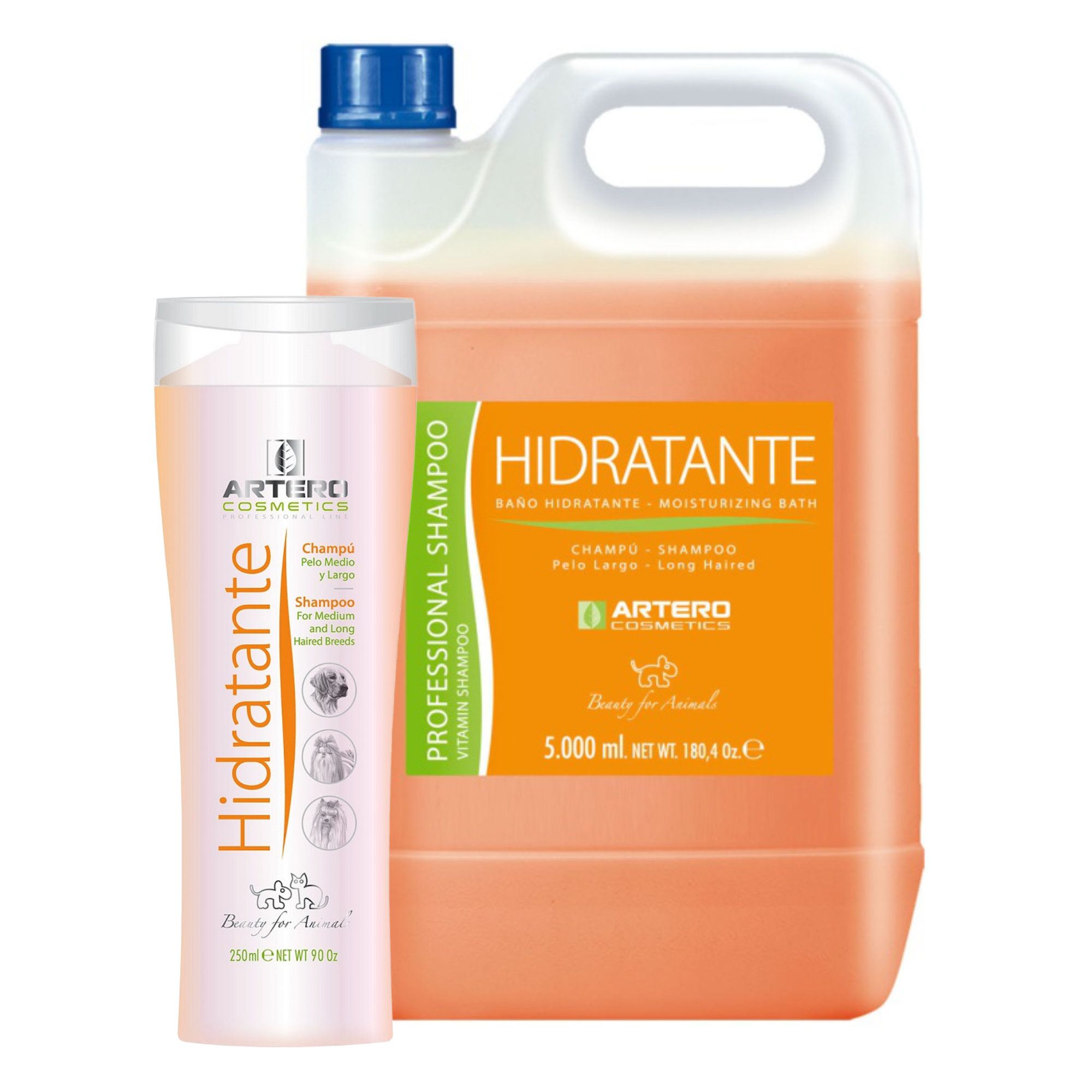 artero hidratante moisture bath szampon dla psów długowłosych 250 ml