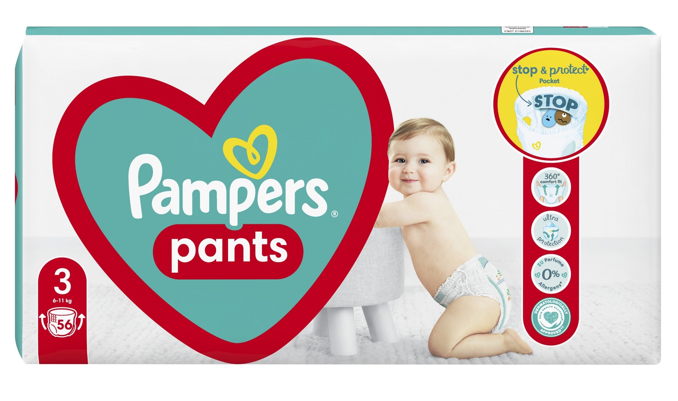 plastikowa taśma pampers pants 3