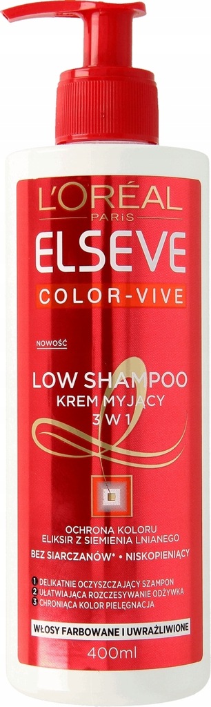 elseve szampon 3w1 color