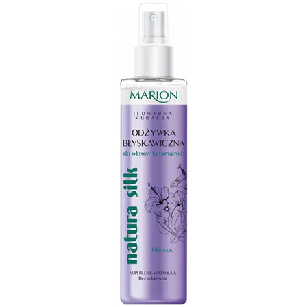 marion natura silk w błyskawiczna odżywka do włosów farbowanych 150ml