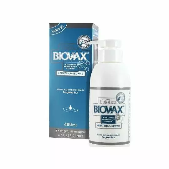biovax intensywnie regenerujący szampon keratyna jedwab skład
