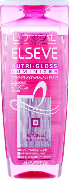 loreal paris elseve nutri-gloss luminizer szampon wzmacniający blask