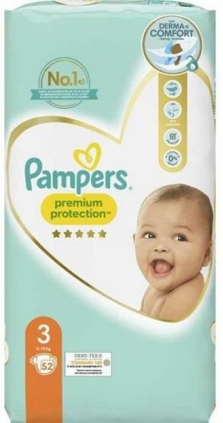 pampers 3 52szt