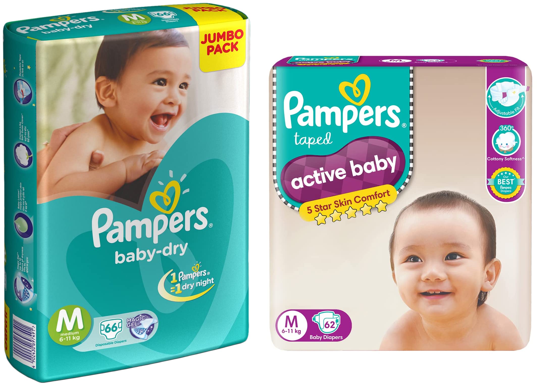 cena pampers active baby-ry 4