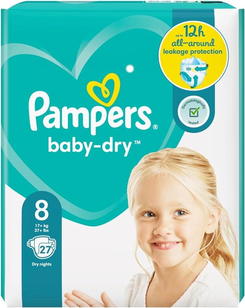 ile waży suchy pampers