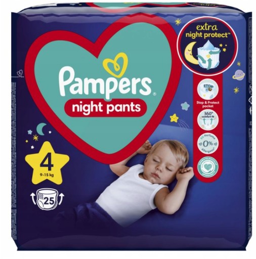 nowe pieluchy pampers dzień i noc