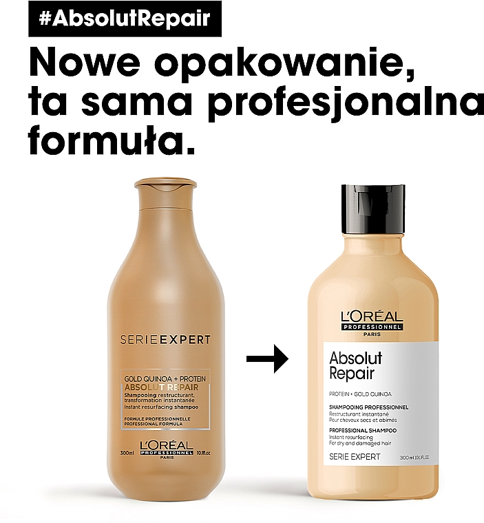 loreal gold quinoa szampon