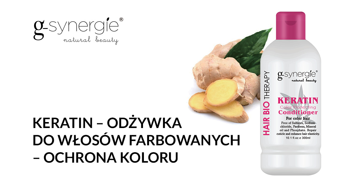 odżywka hair bio g synergie keratin do włosów farbowanych