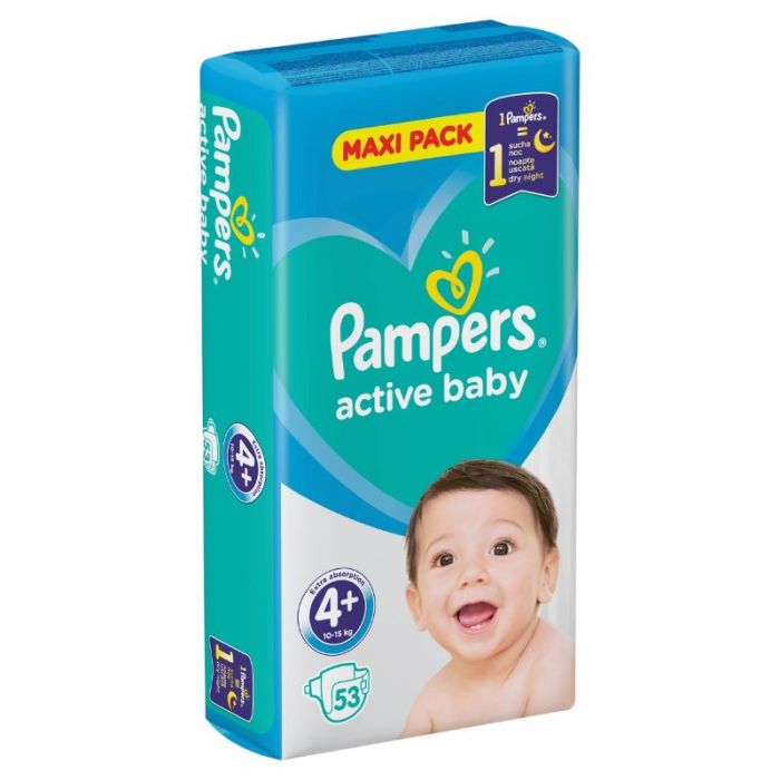 pampers active baby 4+ 53