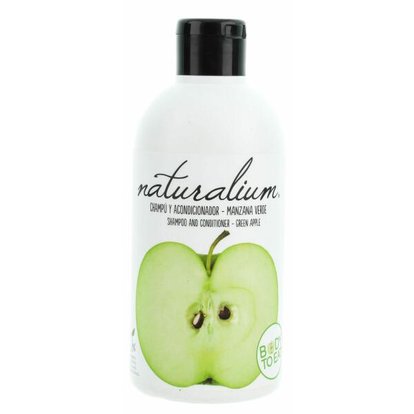naturalium fruit szampon do włosów z odżywką zielone jabłuszko