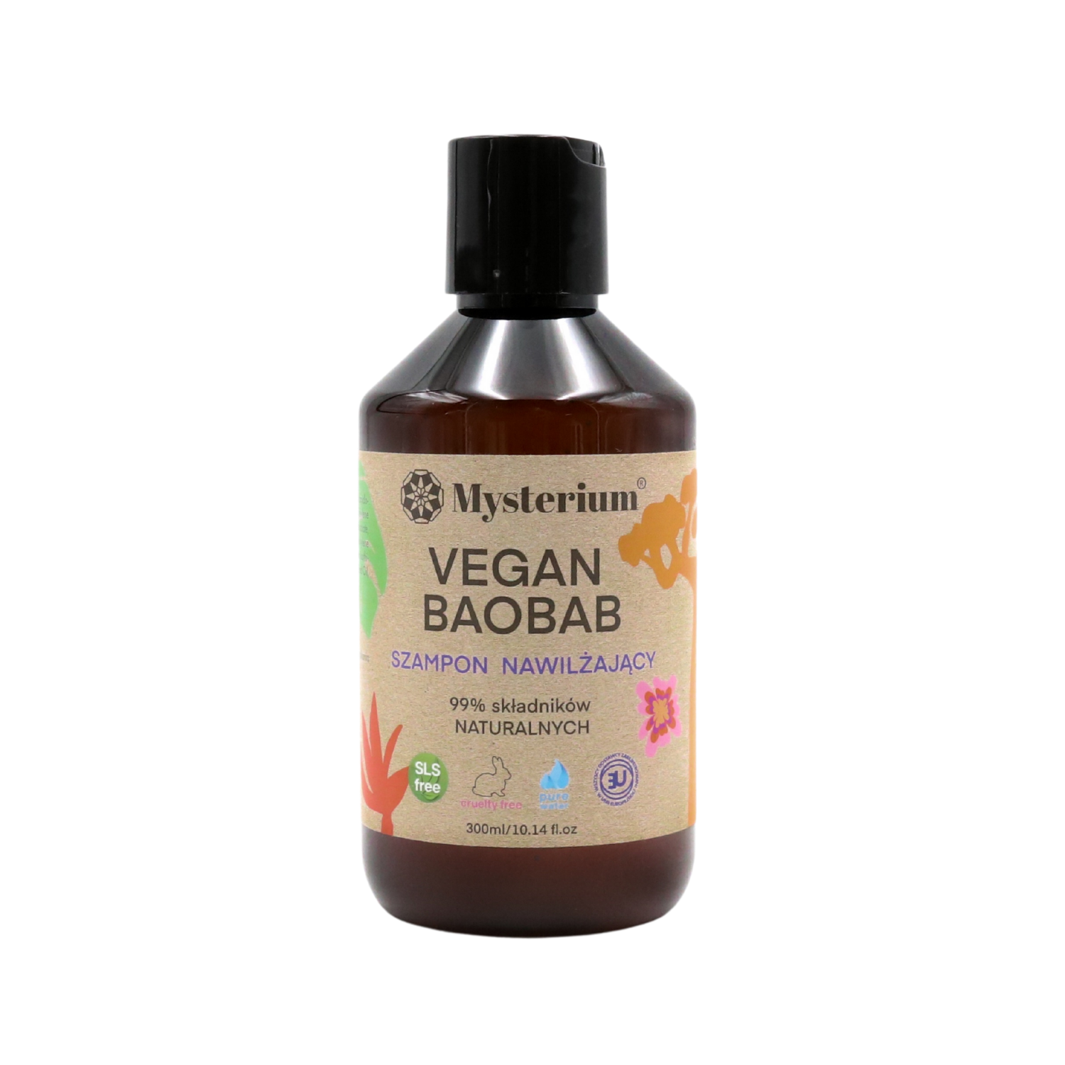 mysterium vegan baobab szampon nawilżający wizaz