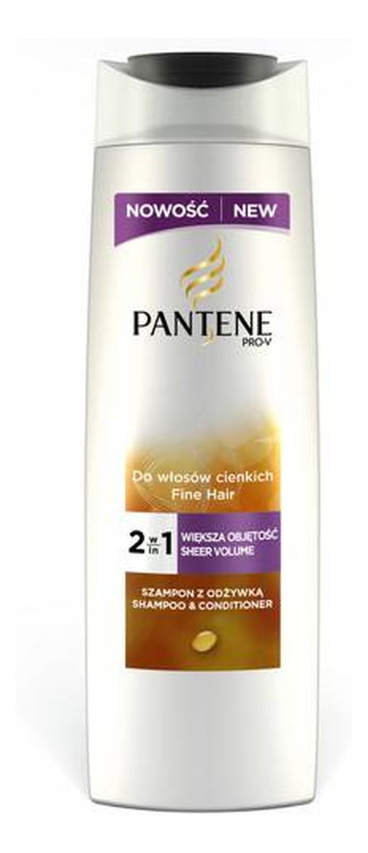 szampon z odżywką 2w1 pantene większa objętość