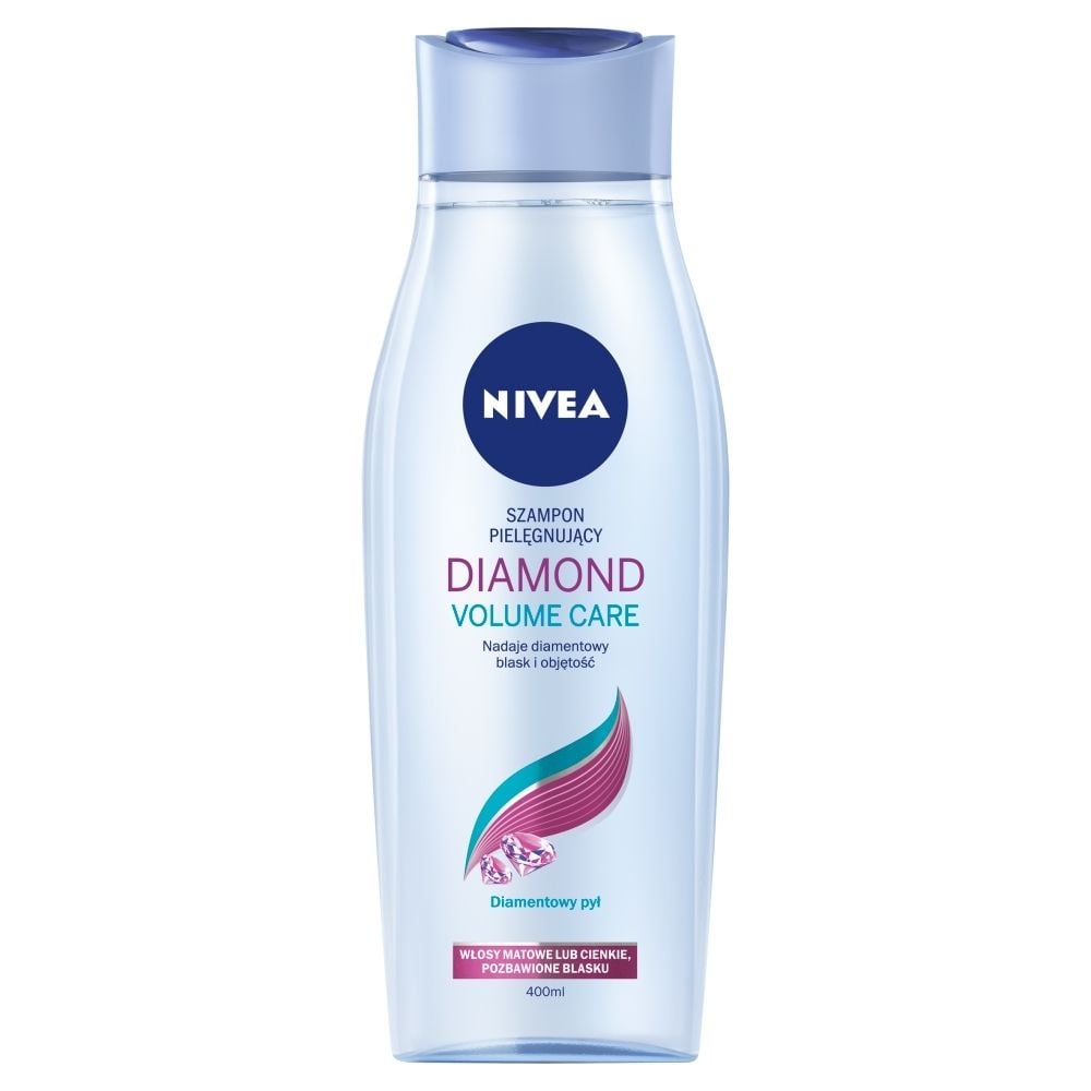 nivea szampon pielegnujacy diamond volume care