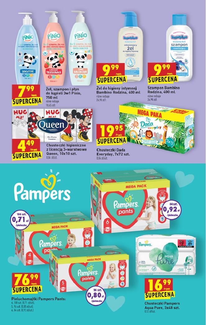 mega paka pampers biedronka cena