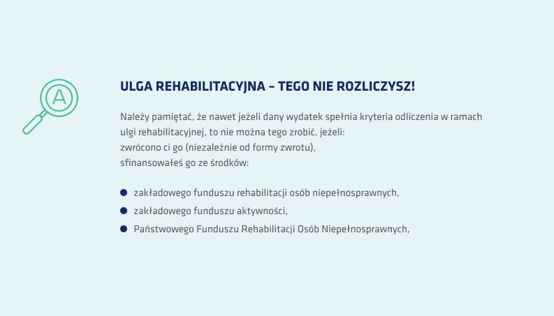 ulga rehabilitacyjna odliczenie pieluchomajtki