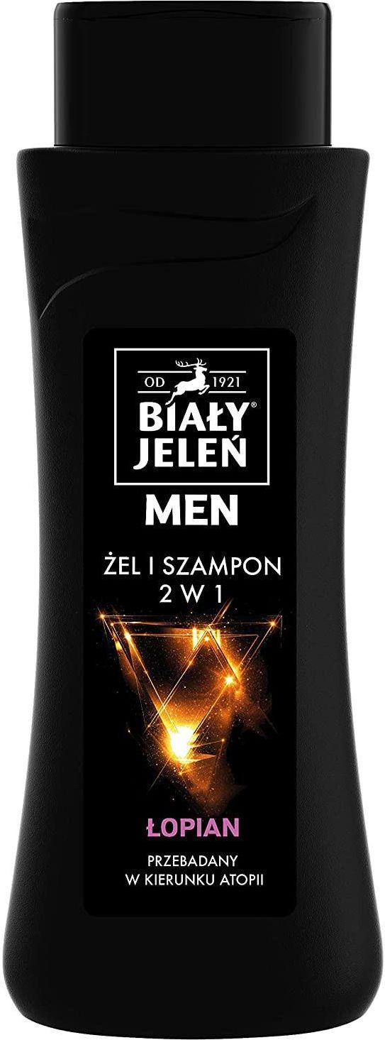 biały jeleń for men szampon i żel 2w1